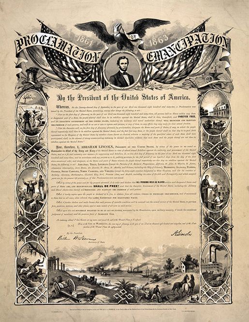 The Emancipation Proclamation was issued by President Abraham Lincoln.