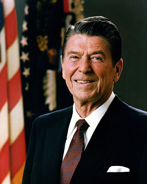 President Ronald Reagan inaugurated as 40th President of United States.